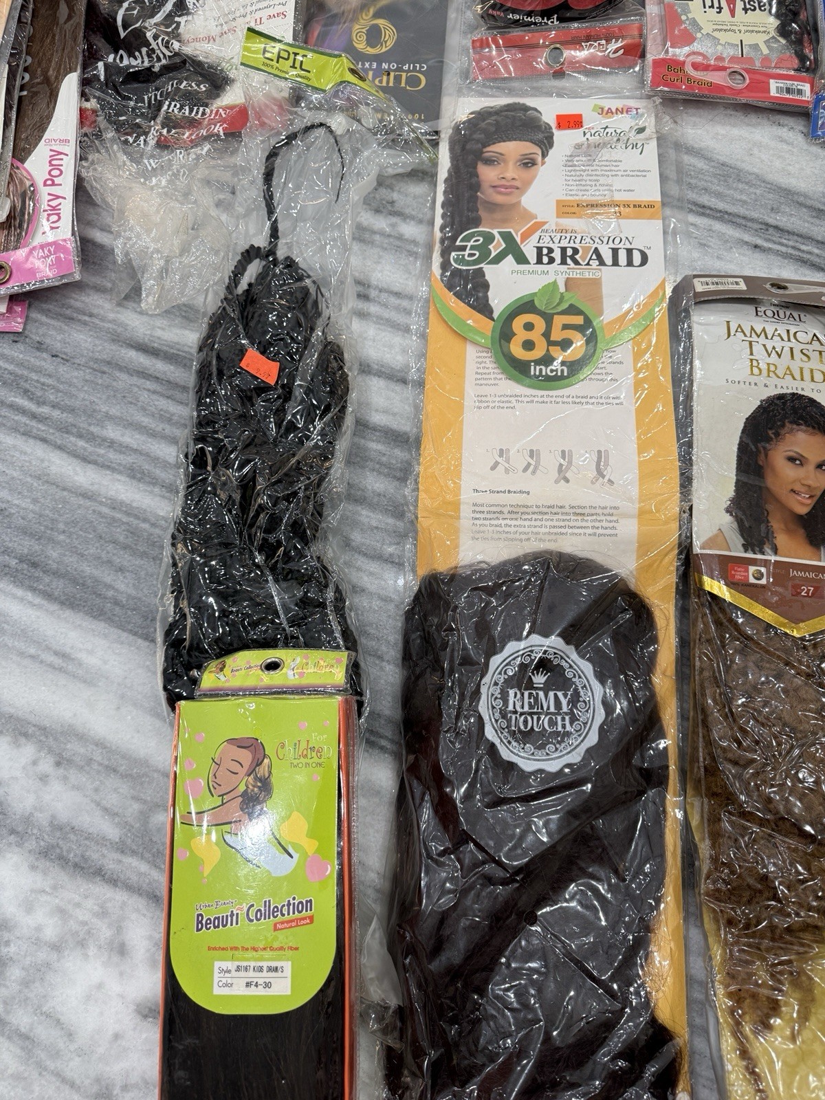 Human And Synthetic Hair Extensions All Lengths And Multiple Colors