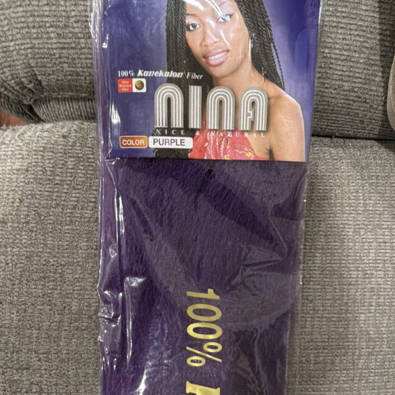 Nina Jumbo Braid Flame Retardant Kanekalon Purple Hair Extension Weaving