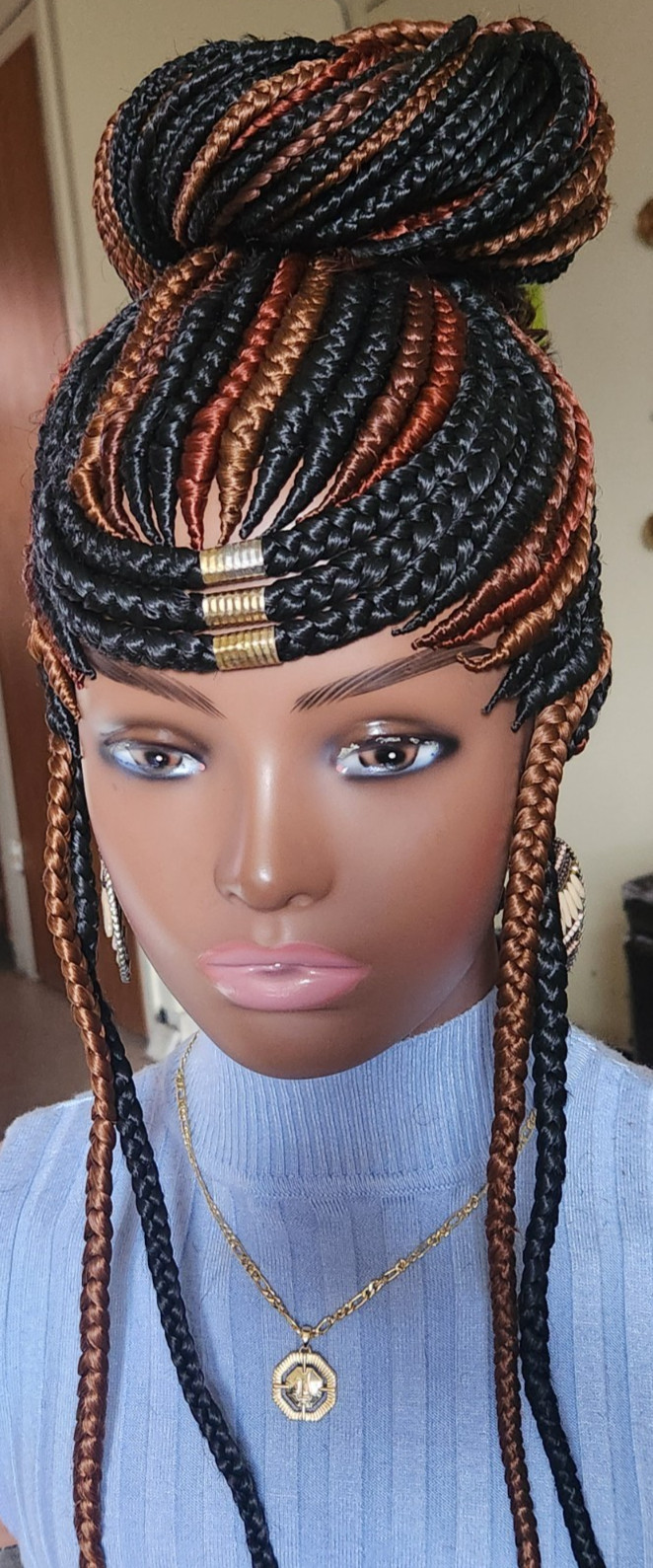 Handmade braided cornrow wig princess Multiple colors
