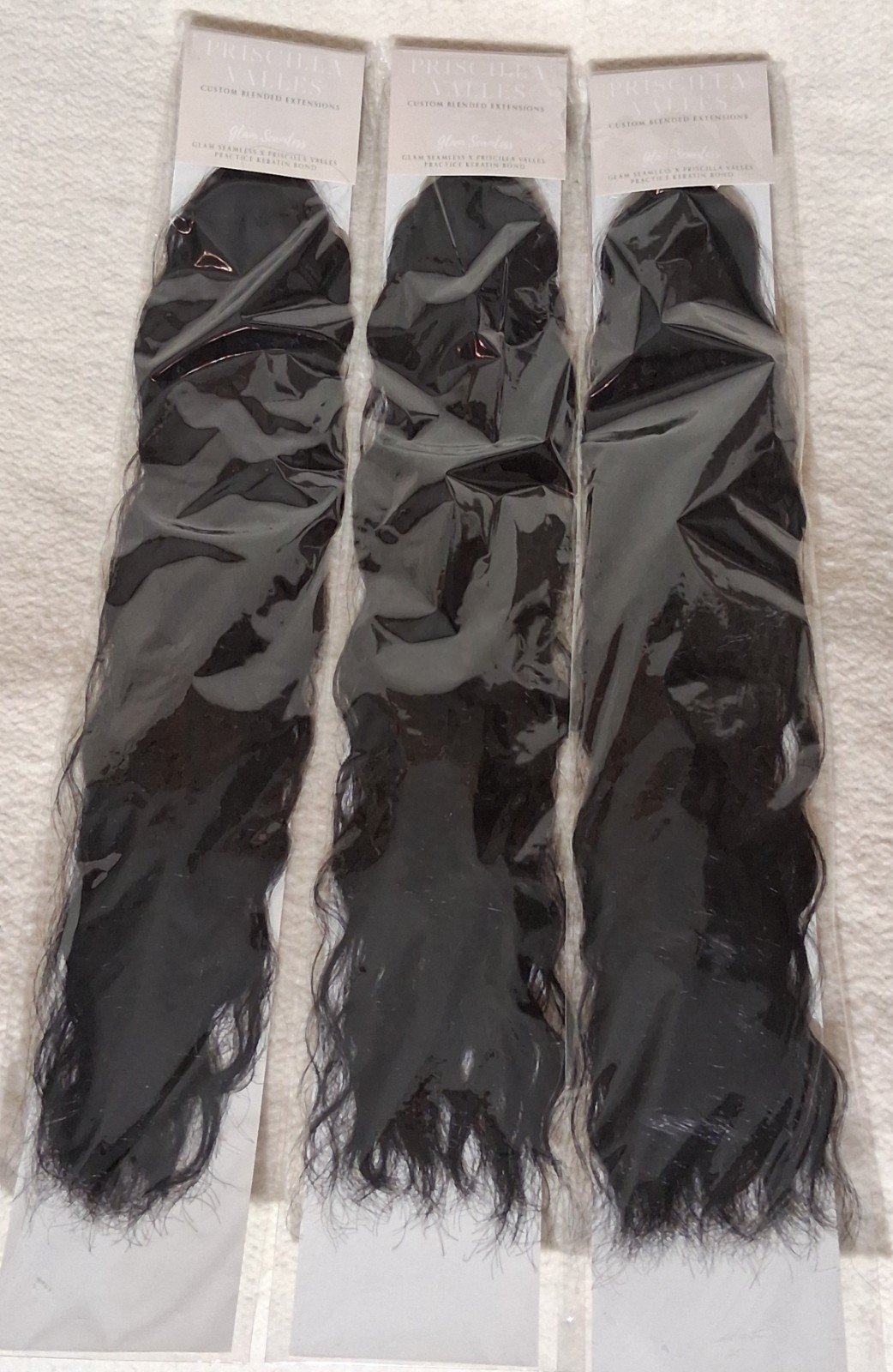 Priscilla Valles x Glam Seamless Keratin bond/ keratin blend Extensions