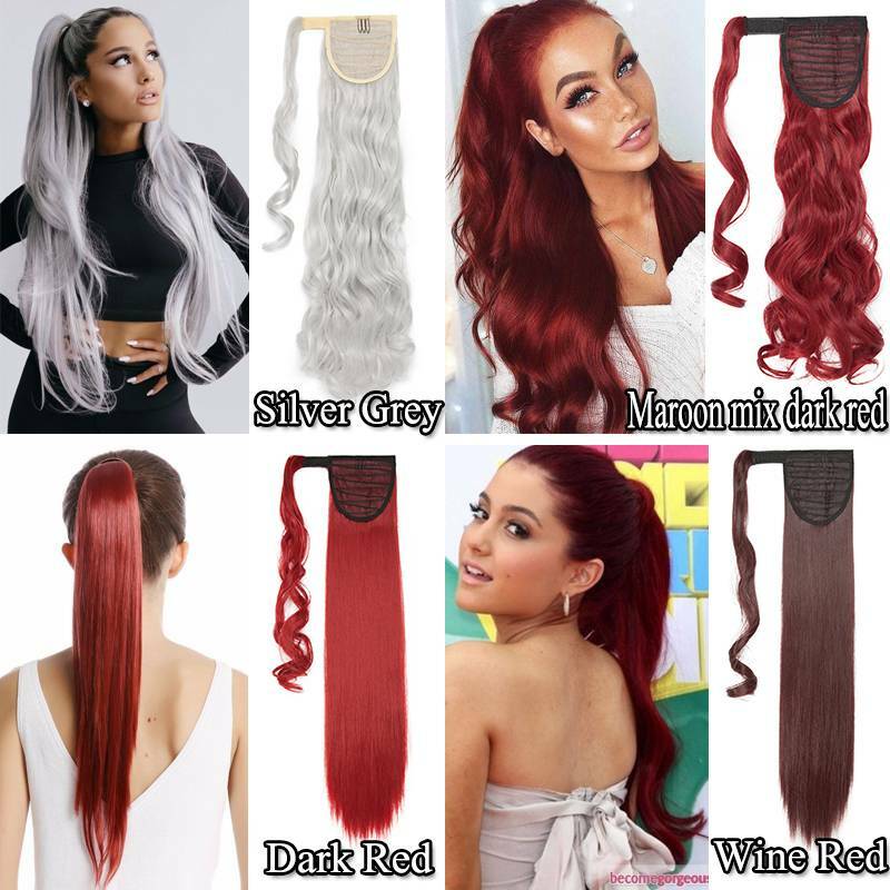 Clearance! Long Hair Ponytail Extensions Clip-in Hairpiece For Human Mega Thick