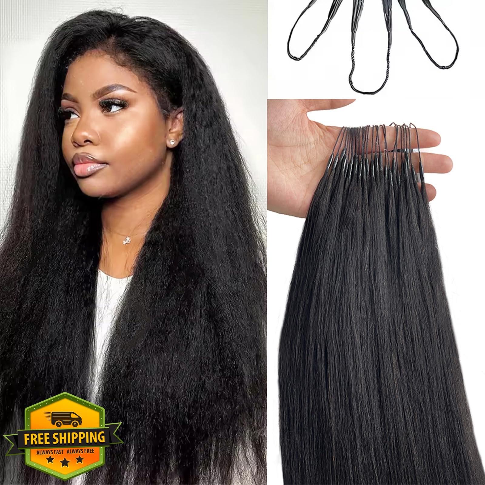 Munx Crochet Hair #1B Yaki Straight 22 Inch