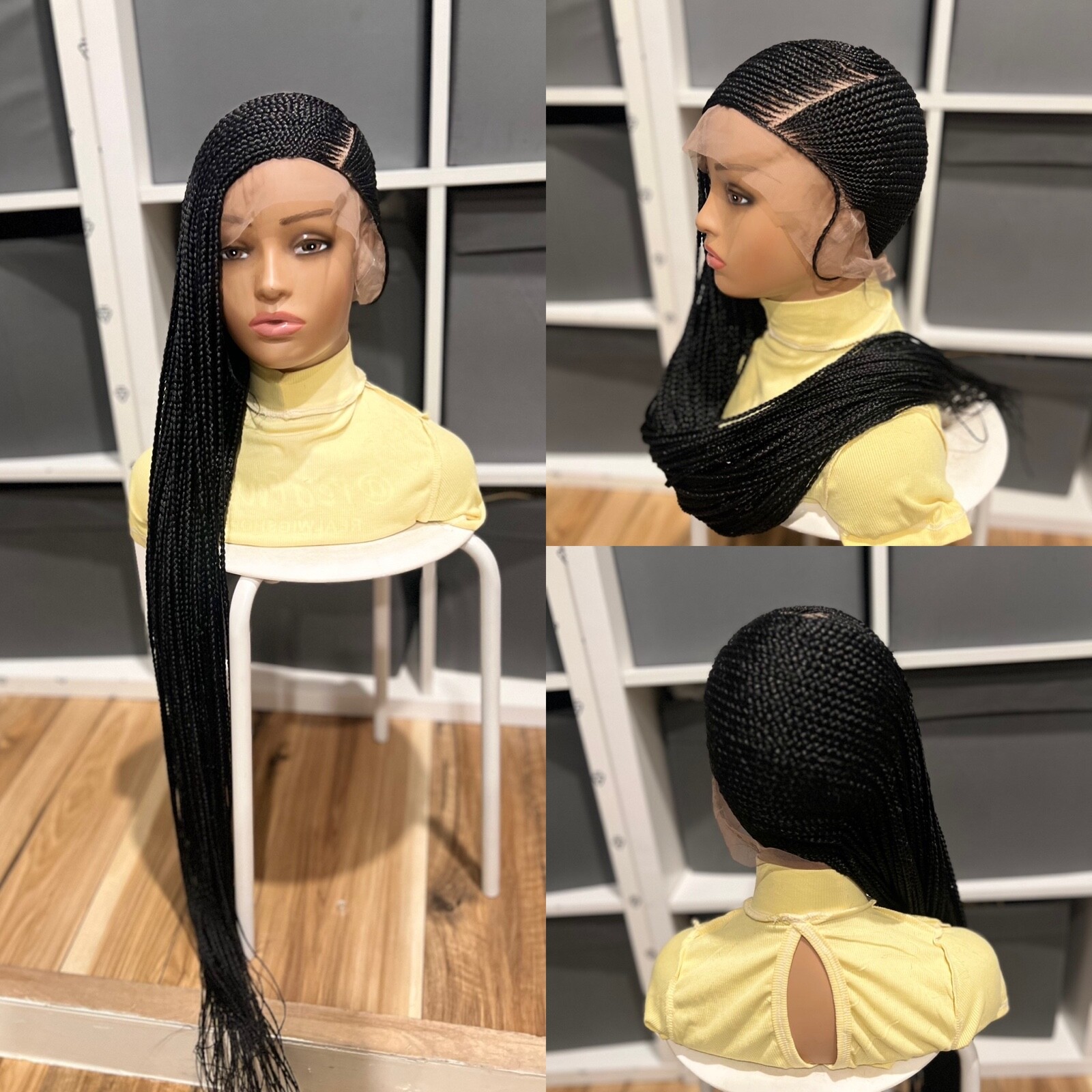 Braided Cornrow Wig. .made On A Full Lace Wig. Length Is 30inches long.