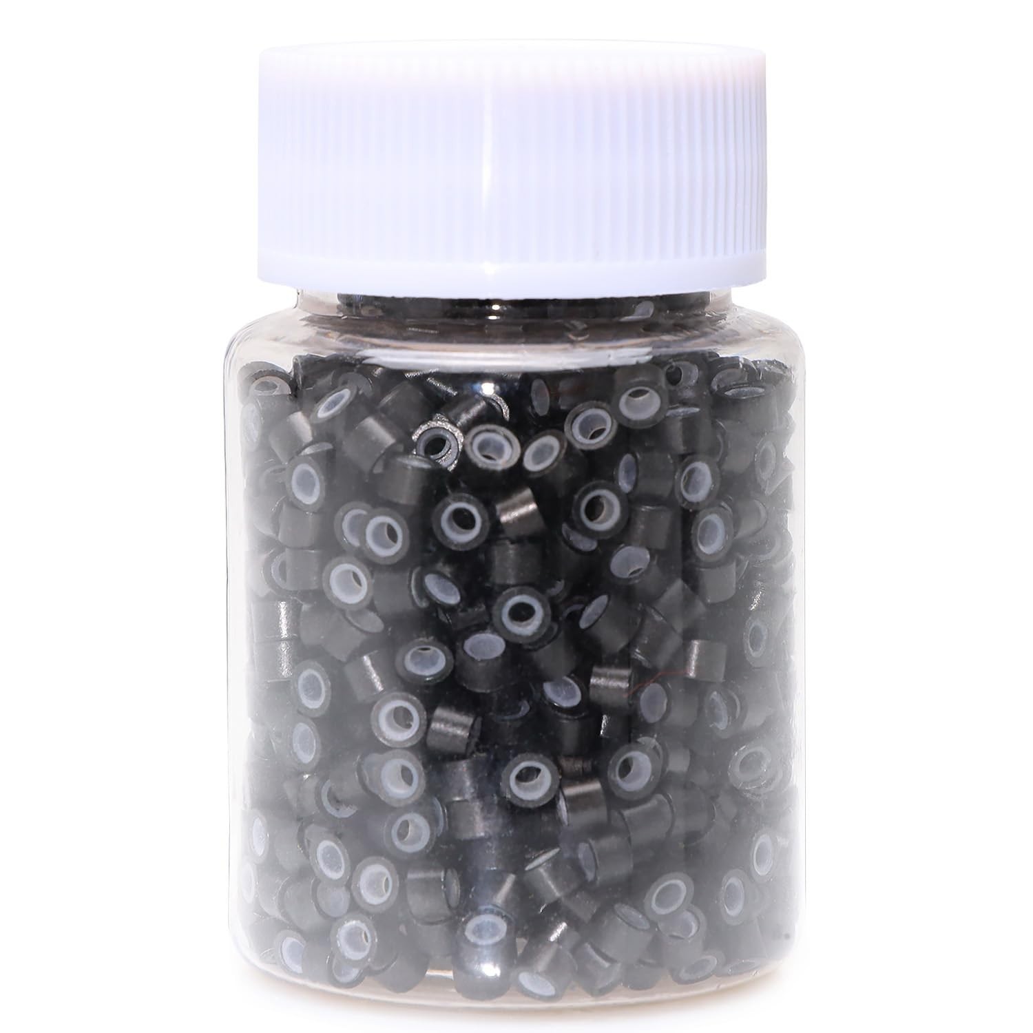 1000pcs 4mm Silicone Lined Hair Extension Beads – Heat-Resistant & Safe