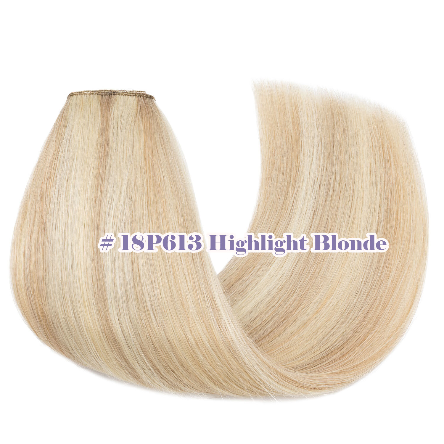 Invisible Wire in Hair Extensions 100% Remy Human Hair & Clips Headband Balayage