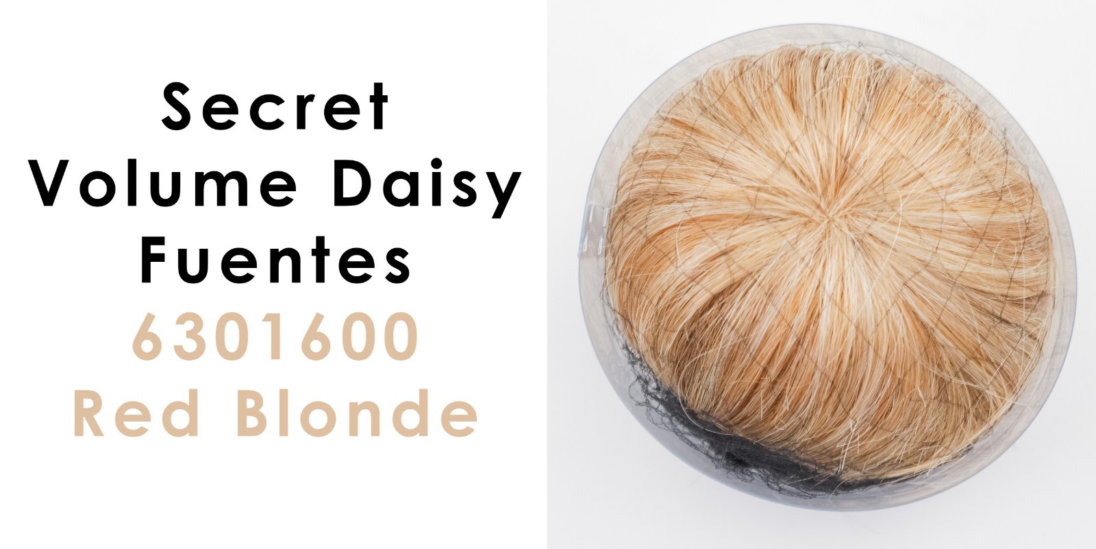 Genuine Secret Volume Hair Topper By Daisy Fuentes Color 6301600 Red Blonde