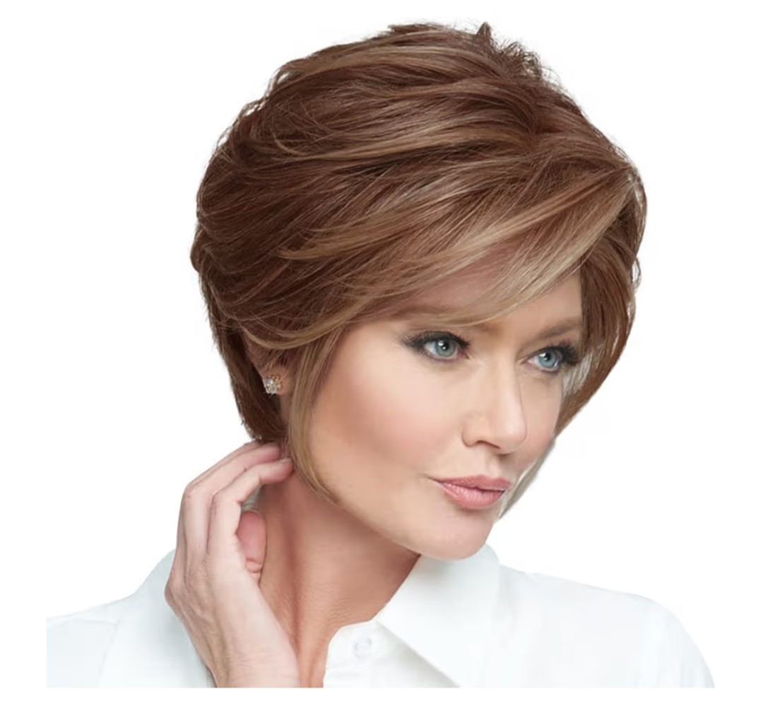 Raquel Welch Short Shag Wig Go To Style Hairuwear Average Cap Copper Mahogany