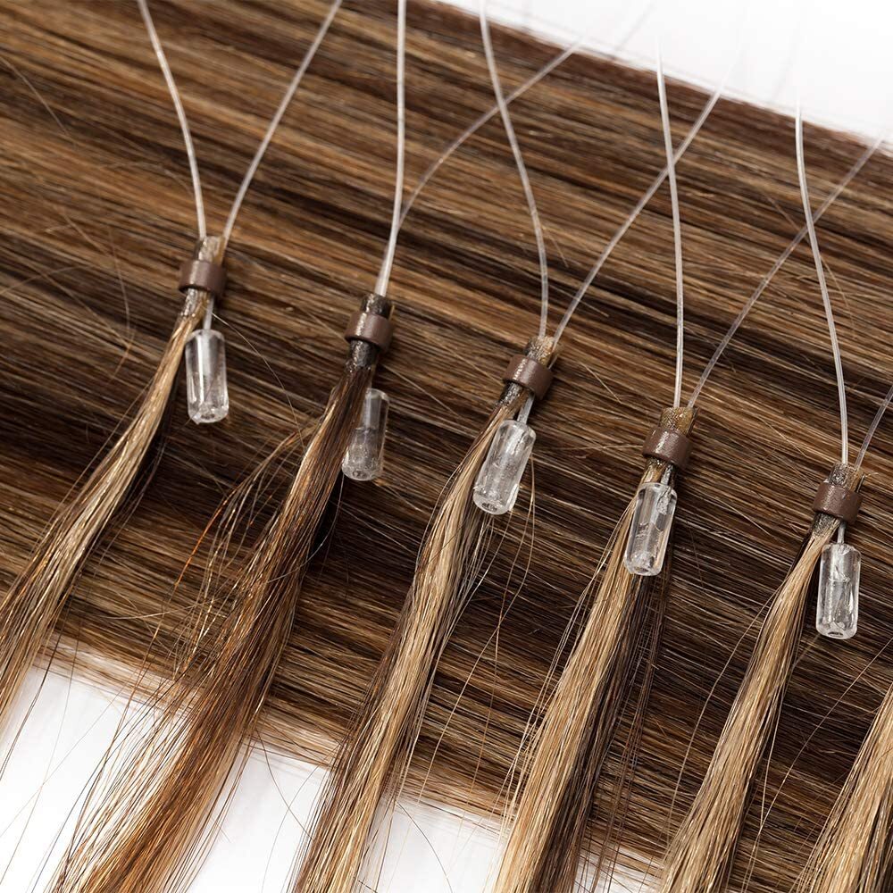 Micro Link Human Hair Extensions Micro Loop Remy Indian Straight Hair 16″-26″ US