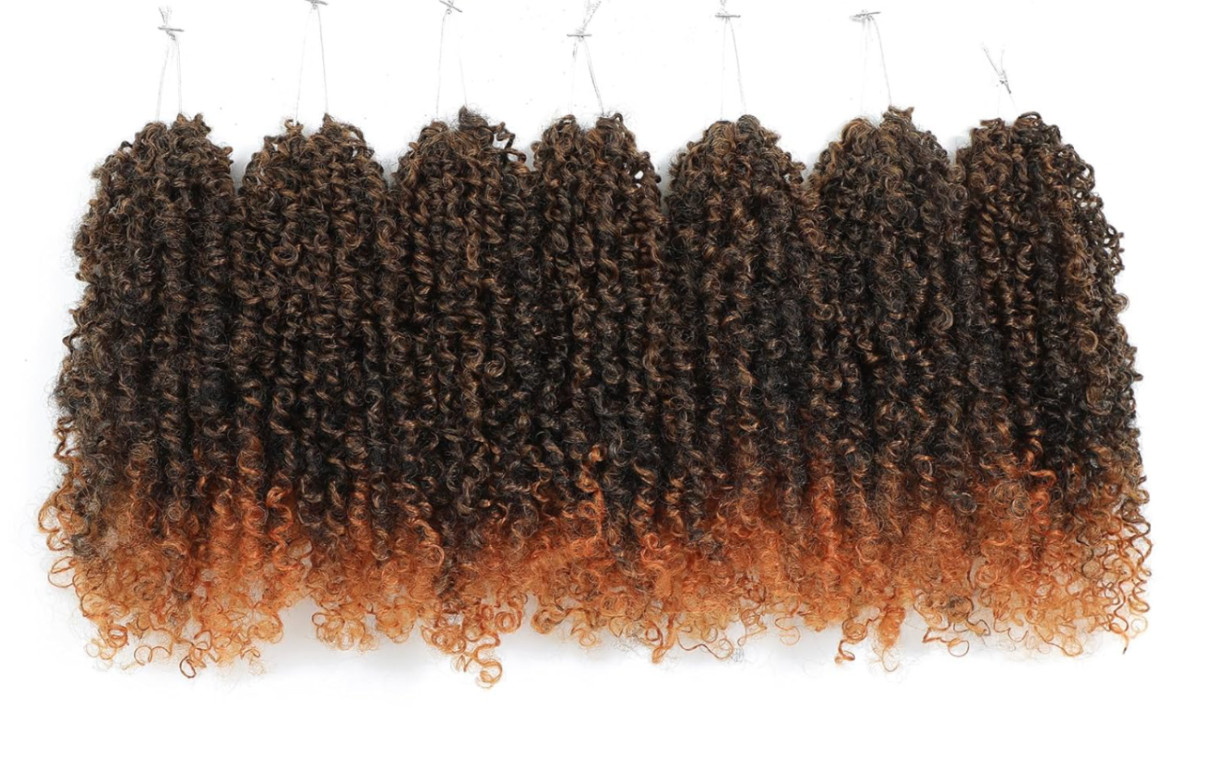 Pre-Looped Crochet Lightweight Braids 10 Inch Yanky Twist Crochet – 7 Pack