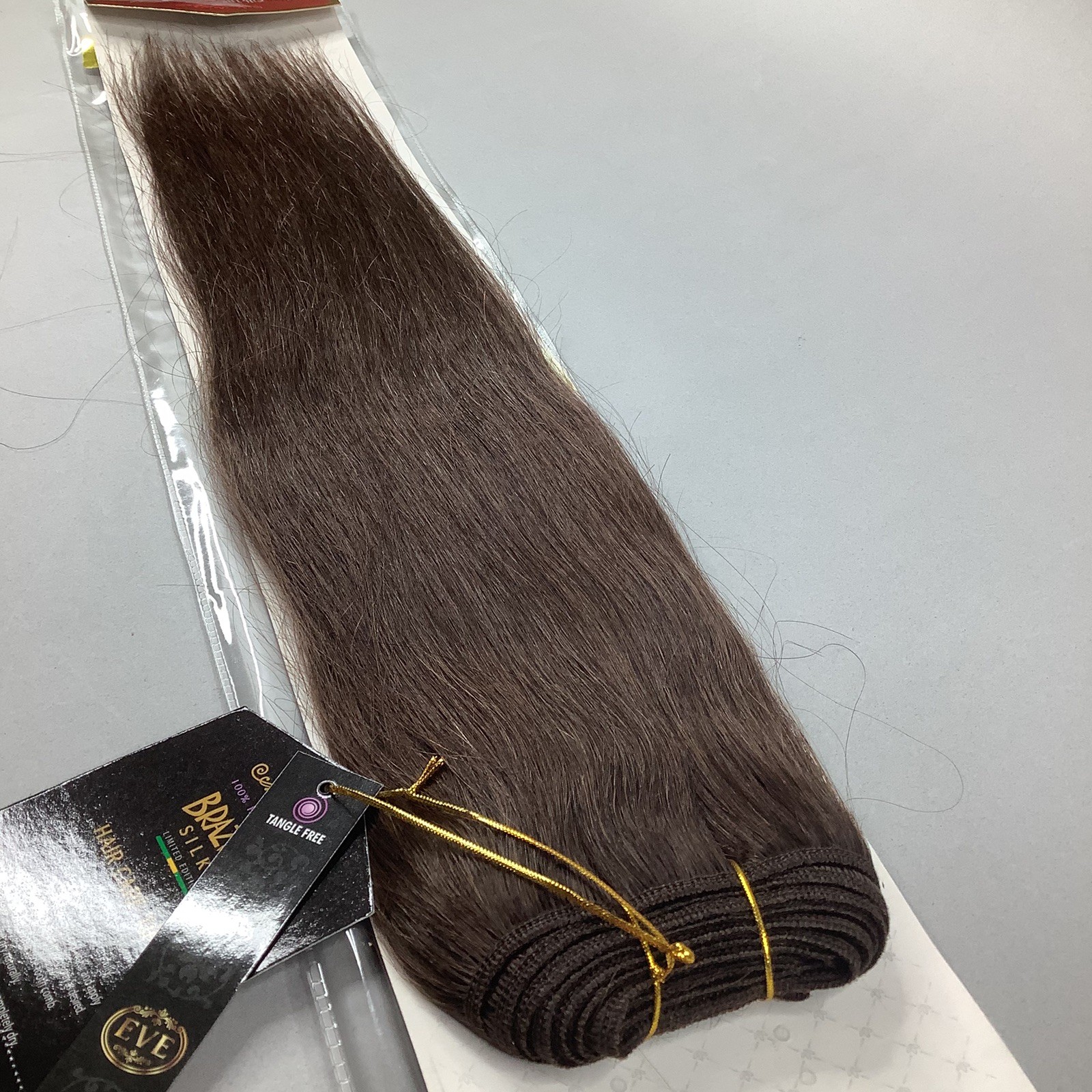 18” #2 Darkest Ash Brown Brazilian Silky Straight 100% Human Hair Extensions