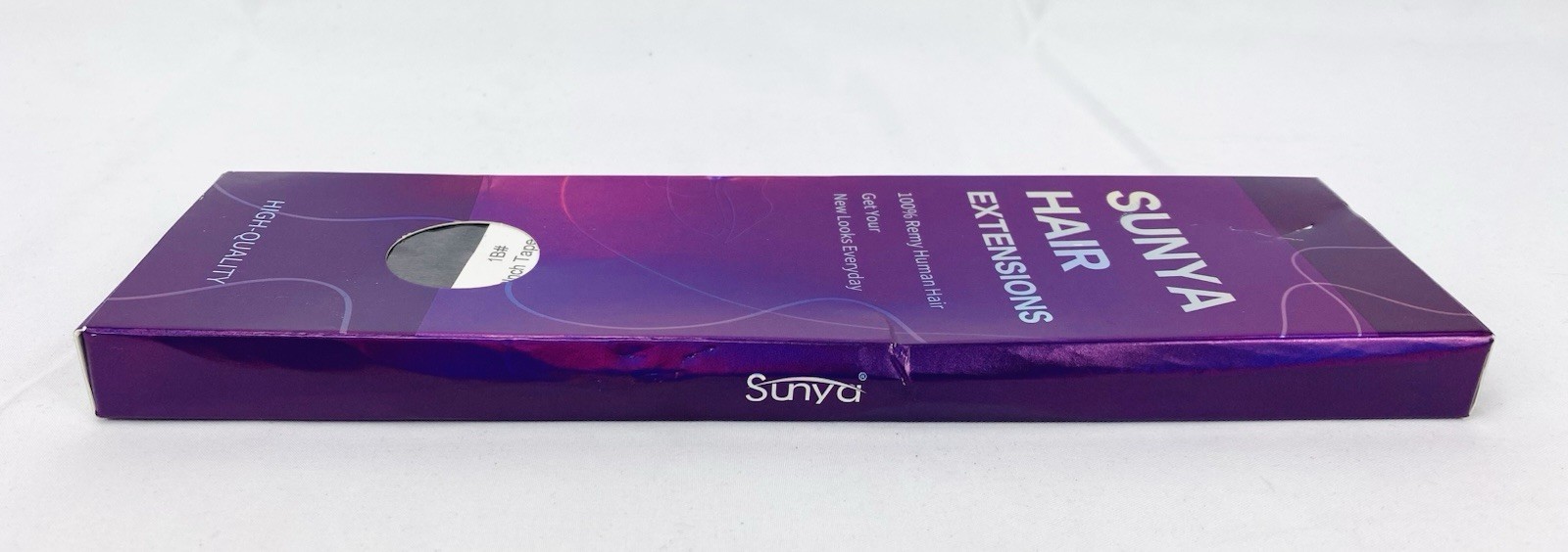 Sunya Tape in Hair Extensions-Natural Black #1B-100% Remy Human Hair-22 in-NIB