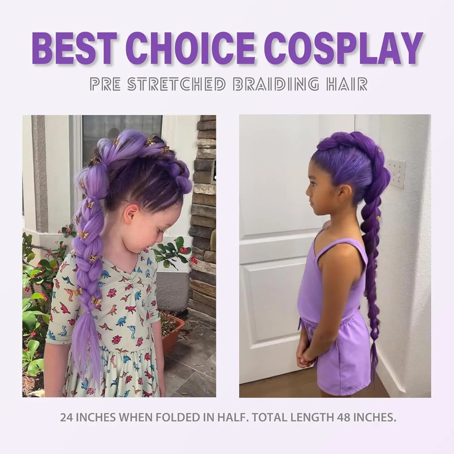 Colorful Synthetic Ombre Jumbo Braiding Hair Hair Extensions for Women Cosplay
