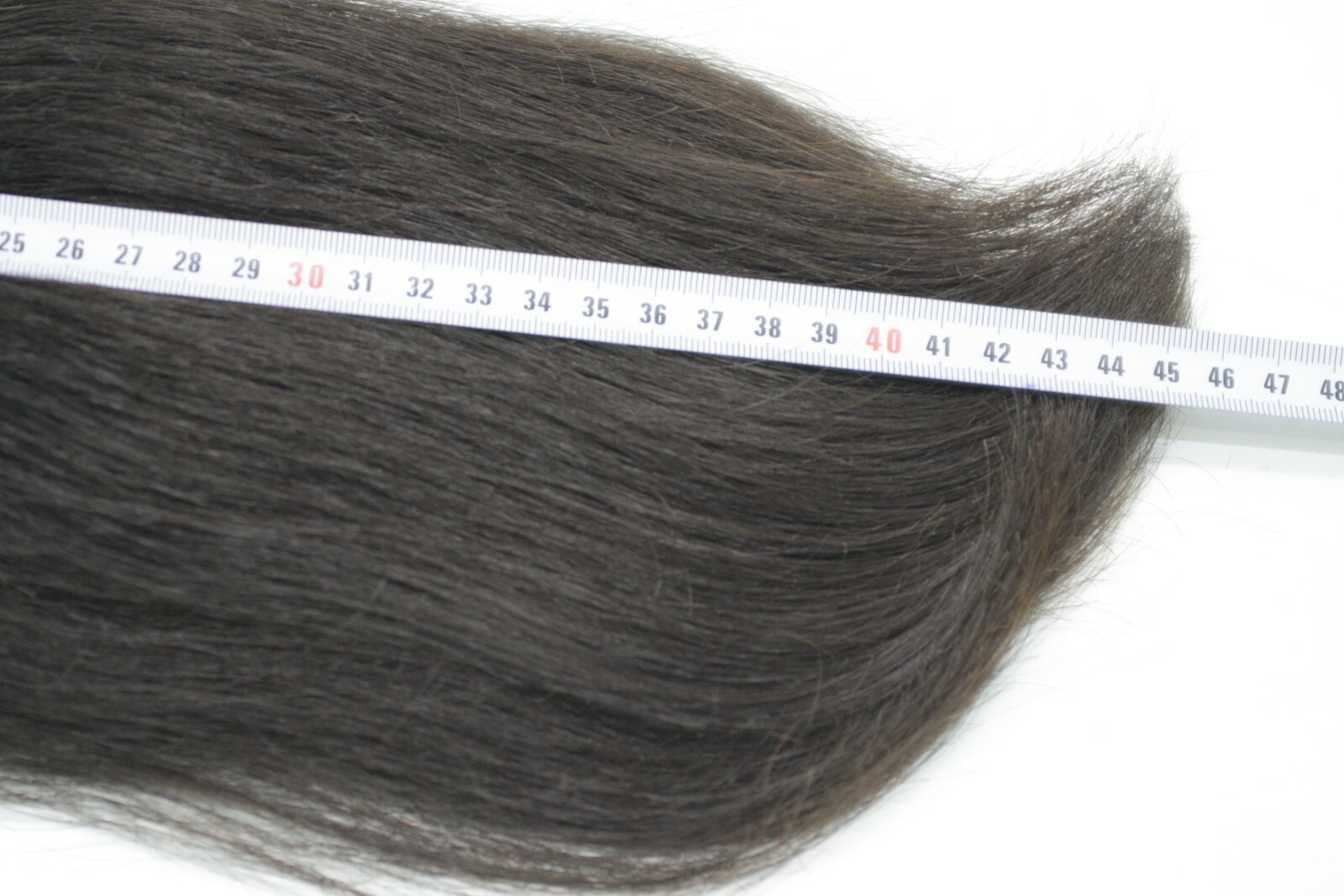 Natural Vigrin not colored Hair Extension Dark Brown 45cm/17,7″ & 137gr/4,83oz