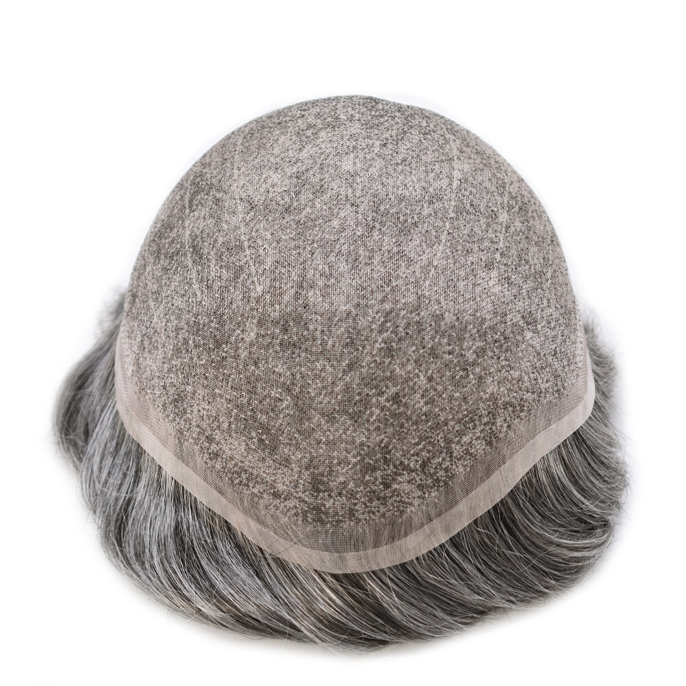 MensToupeeFull Swiss Welded Lace Mens Hairpiece Hair System Toupee For Men