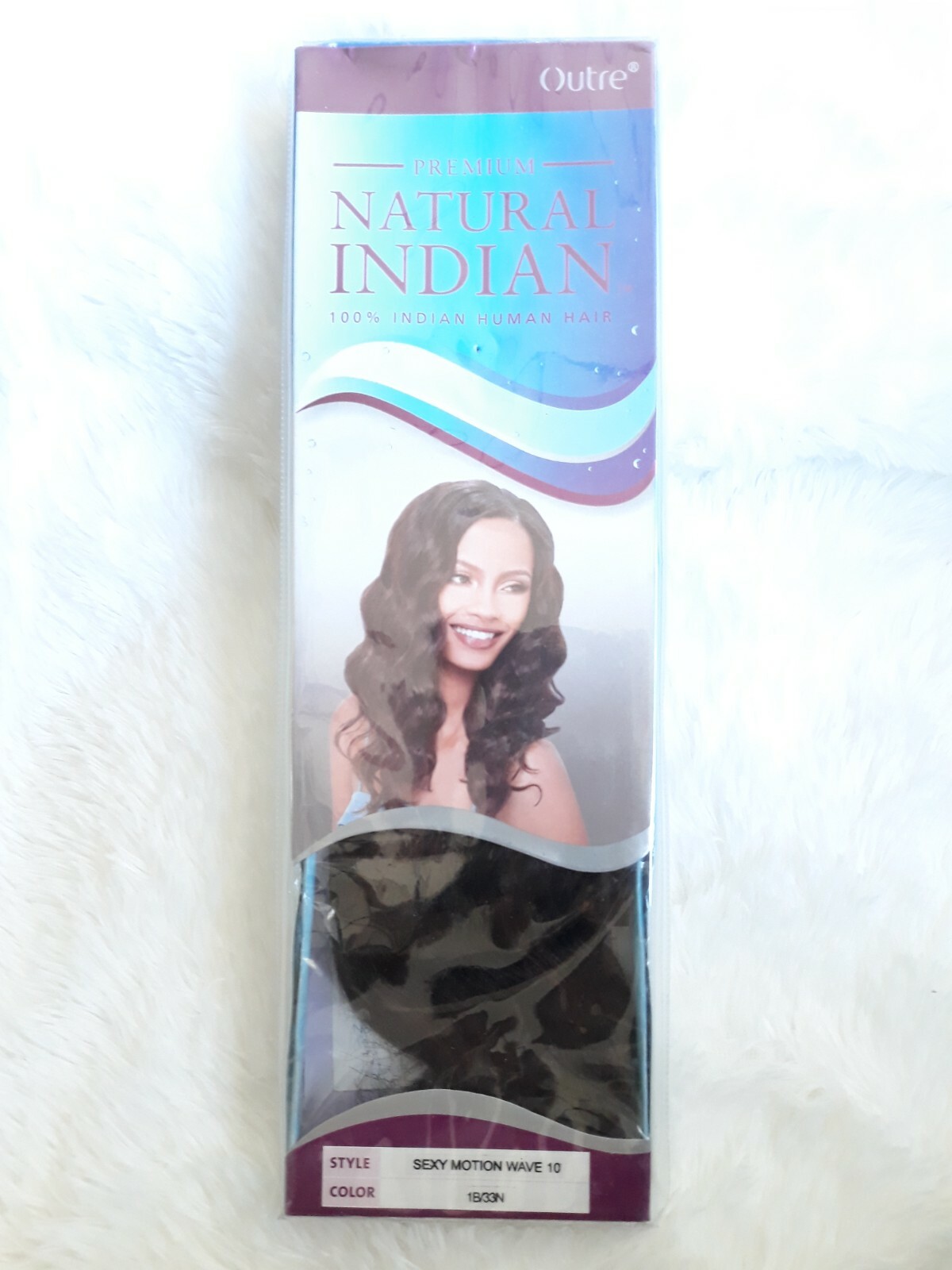 PREMIUM NATURAL INDIAN 100% HUMAN HAIR, OUTRE – SUMMER RAIN WAVE 10″ – DBR (4N)