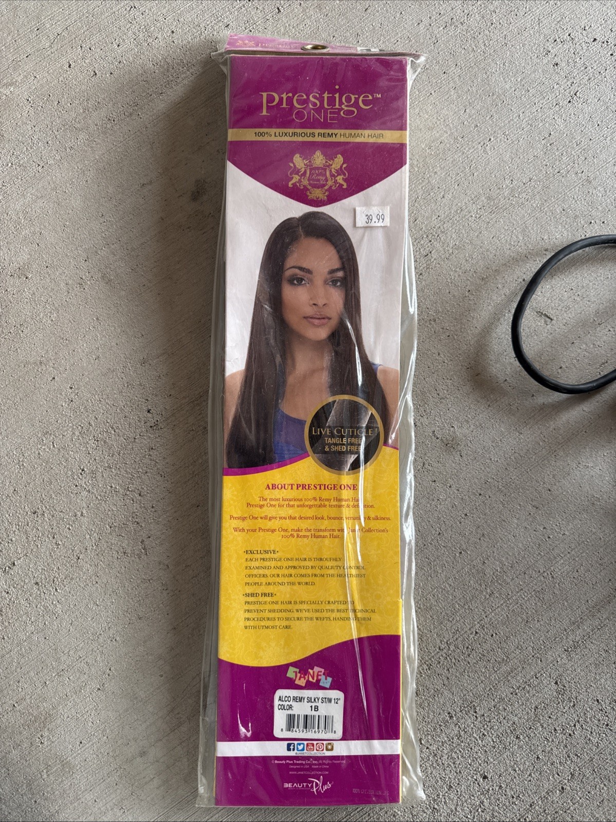 Janet Collection – Prestige One – ALCO Remy Silky Straight 12” , Color- B1