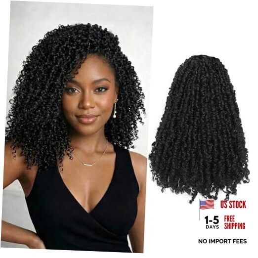 Yanky Twist Crochet Hair 10 Inch-12 Inch-14 Inch 1B#-Natural Black