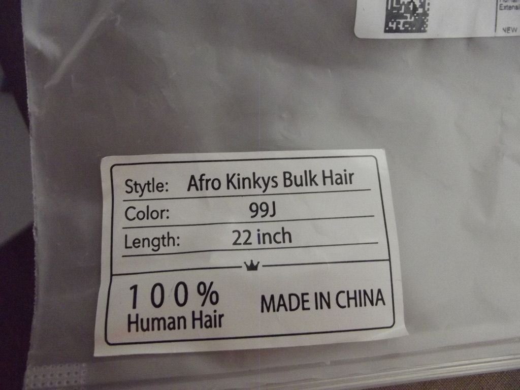 Afro Kinkys Bulk Hair 22″ 100% Human Burgundy curly Braiding Dreadlocks crochet