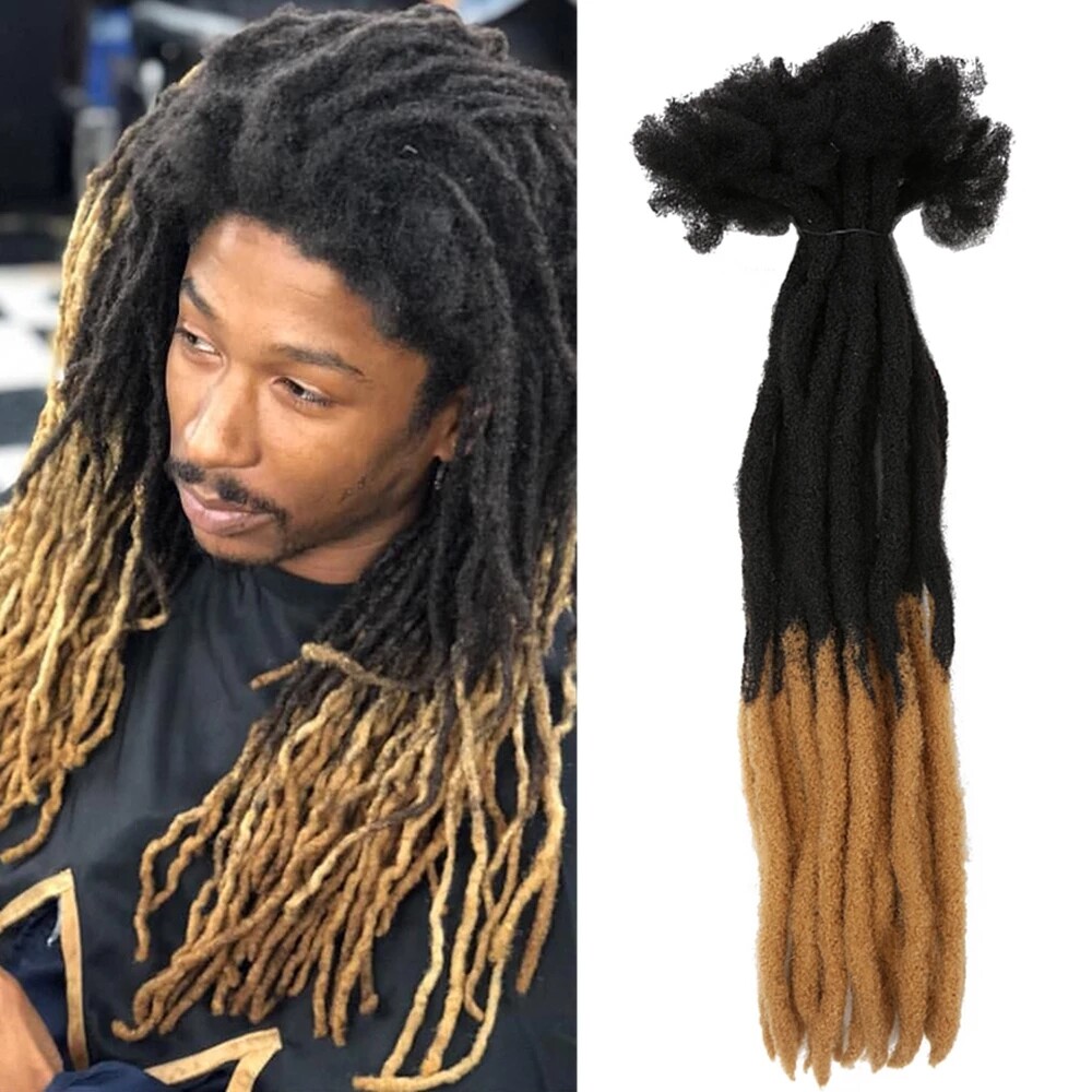 100% Real Human Hair Dreadlock Extensions for Man/Women Full Head Handmade