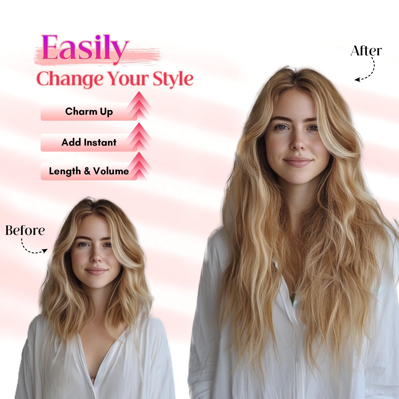 Rich Choices Halo Hair Extensions Real Human Hair Wave Wire In Hair Extensions