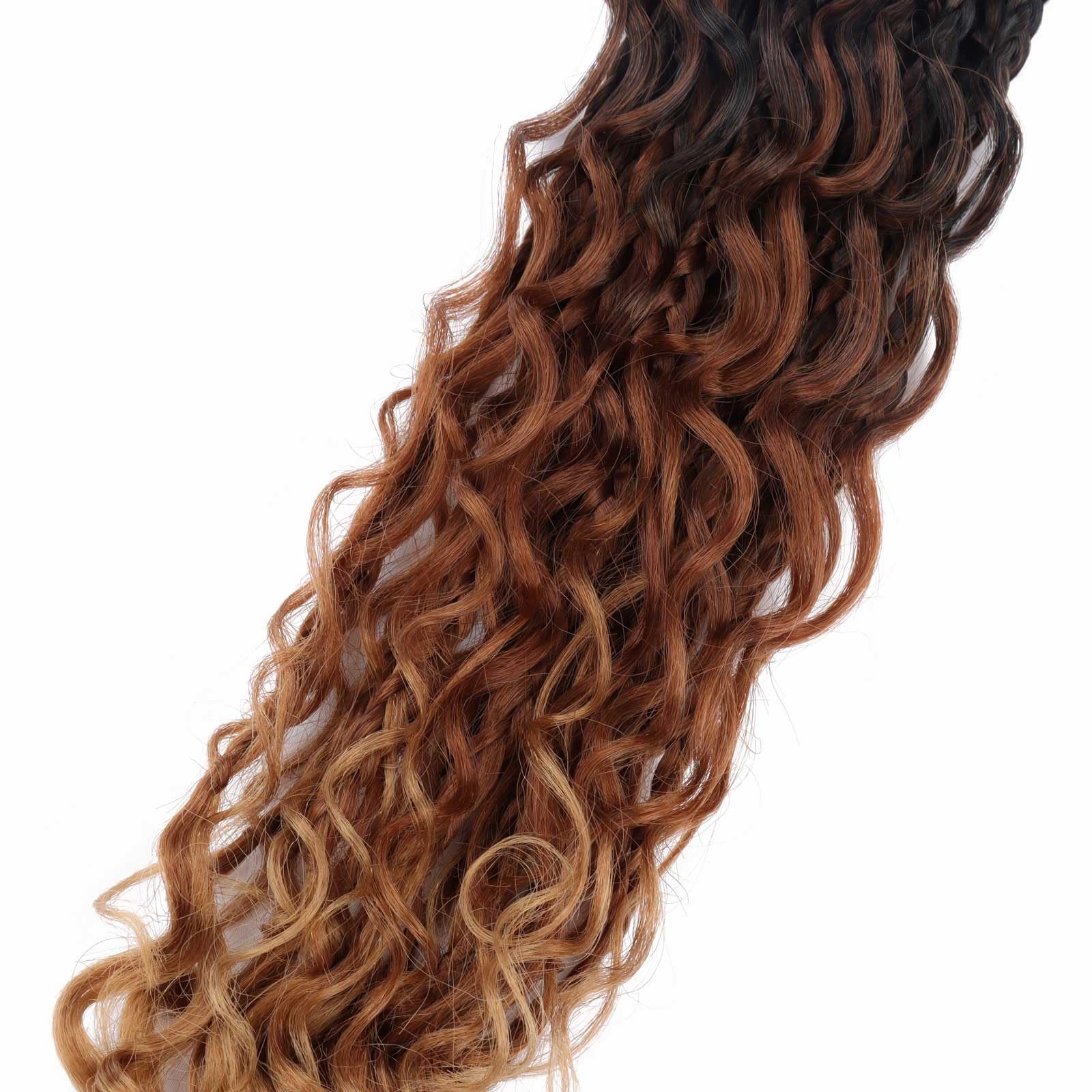 8 Packs Goddess Box Braids Crochet Hair Crochet Box Braids with Curly Ends Bo…