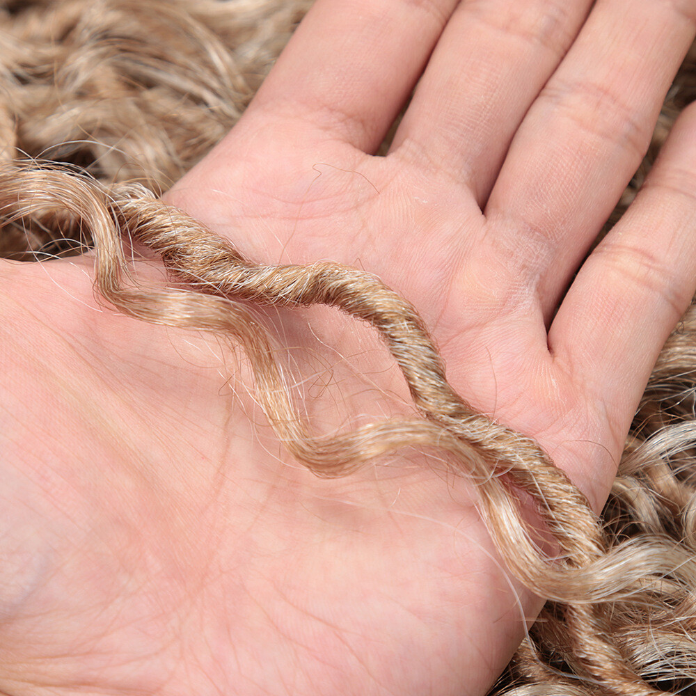 14″-26″ Goddess Faux Locs Crochet Hair River Locs Curly Braiding Hair Extensions