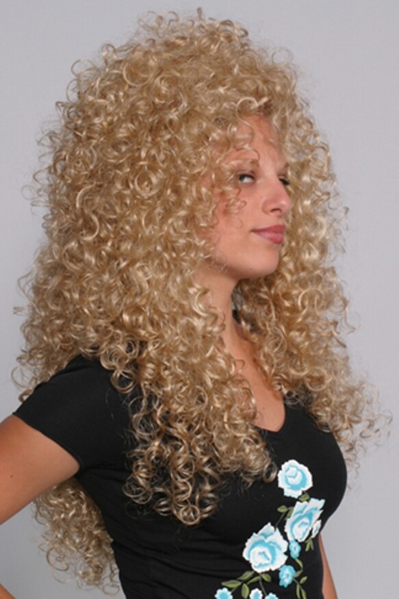 WOMENS 28″ LONG LAYERED TIGHT CURLS CURLY HAIR WIG VICTORIAN CHER MERIDA LIONESS