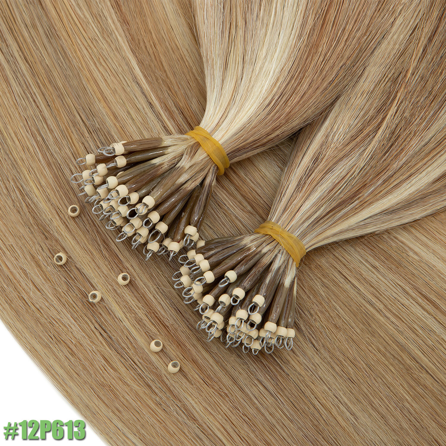 14″-24″ Nano Ring Hair Extensions Nano Bead 100% Real Remy Human Hair THICK 200S