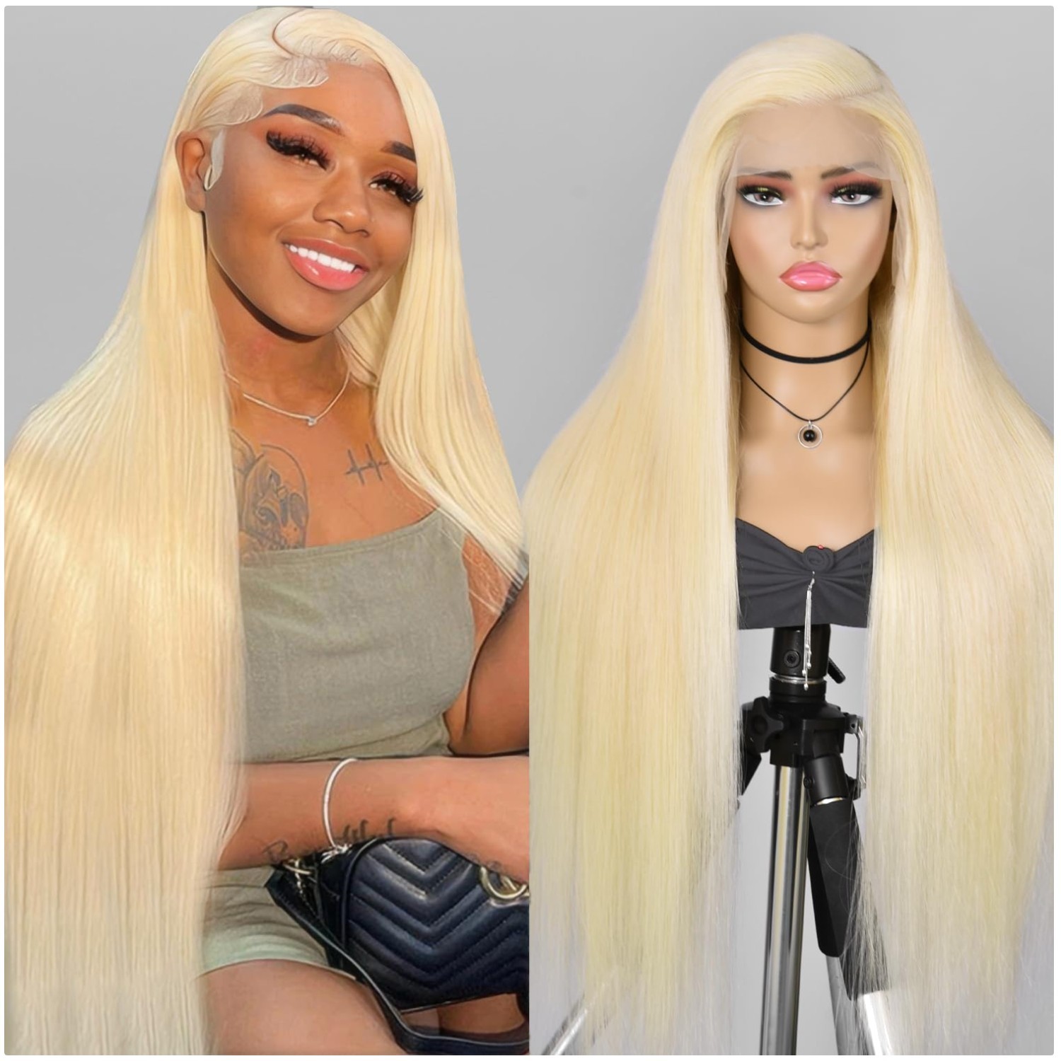 Brazilian Virgin Blonde Wig Human Hair | 13×6 Lace Front