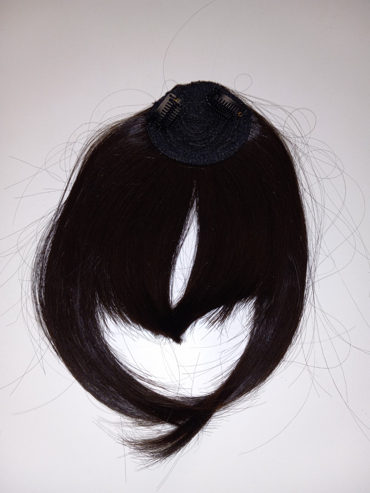 1 piece Thick Bang in Hair Clip, Dark Brown, NEW K207-LLC