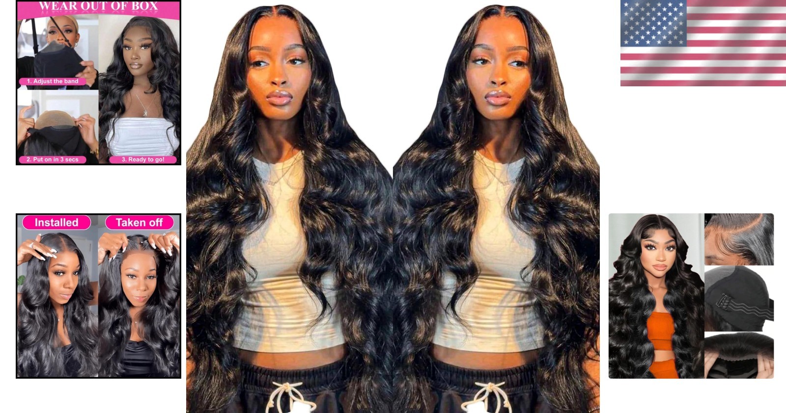 Quick Wear 26-Inch Pre-Plucked Glueless Wig – Suitable for All Occasions