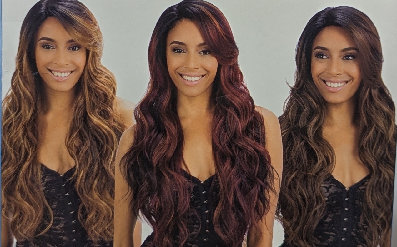 Freetress Equal Lace Front Wig Deep Invisible Part Style Suzie Color 1B Open Box