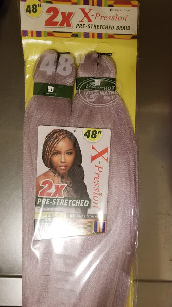 Sensationnel 100% Kanekalon 2X X-Pression PRE STRETCHED BRAID 48