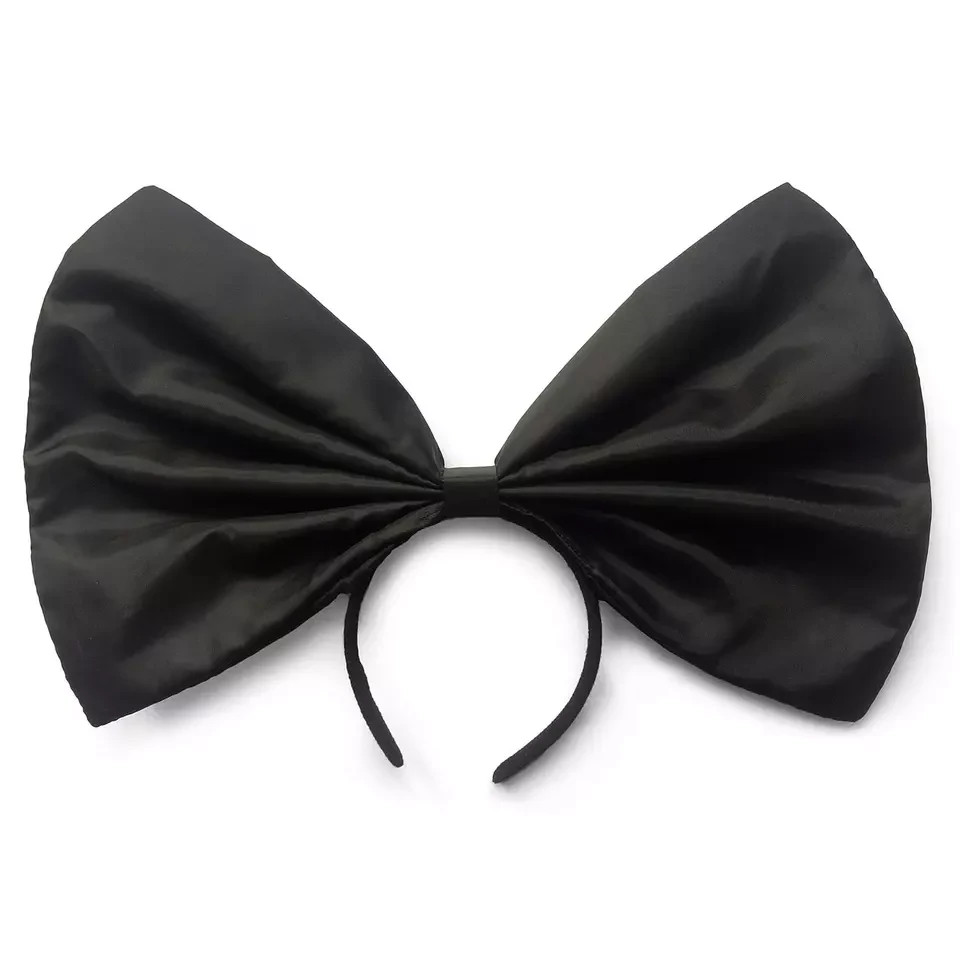 Stylish SIA Costume Cosplay Wig Half Black-Blonde & Bow Short for All Occasion