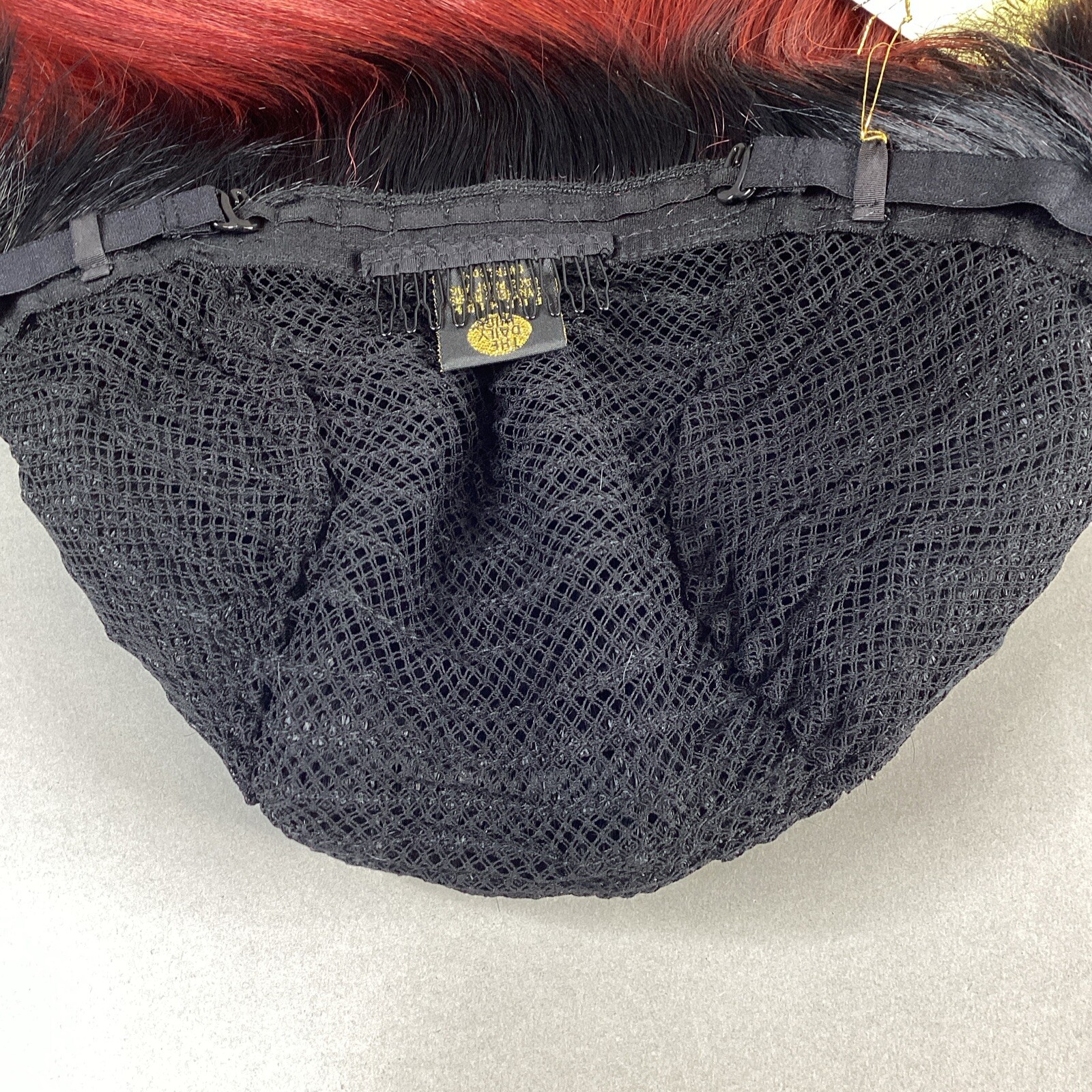 Kyla Long Straight #DR Red Burgundy Black Premium Synthetic Lace Part Wig