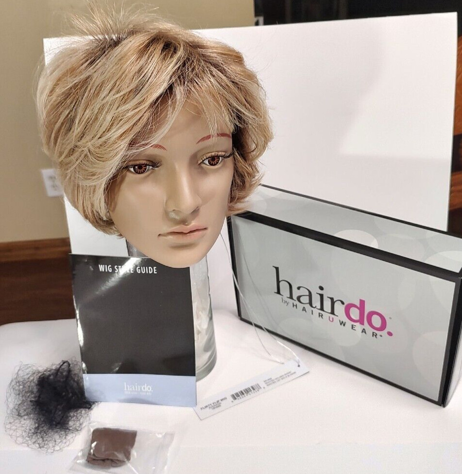 hairdo. by HAIRUWEAR Flirty Flip Wig/ Rooted Golden Wheat “NEW w/Tags”8