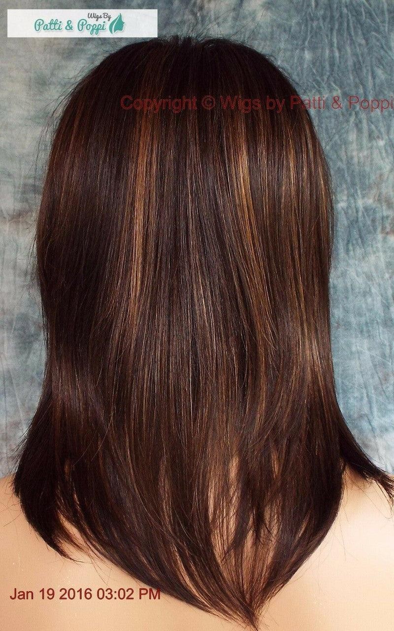 JACKSON NORIKO WIG BROWN MEDIUM LENGTH *STUNNING SEDUCTIVE *CHOCOLATE SWIRL 551