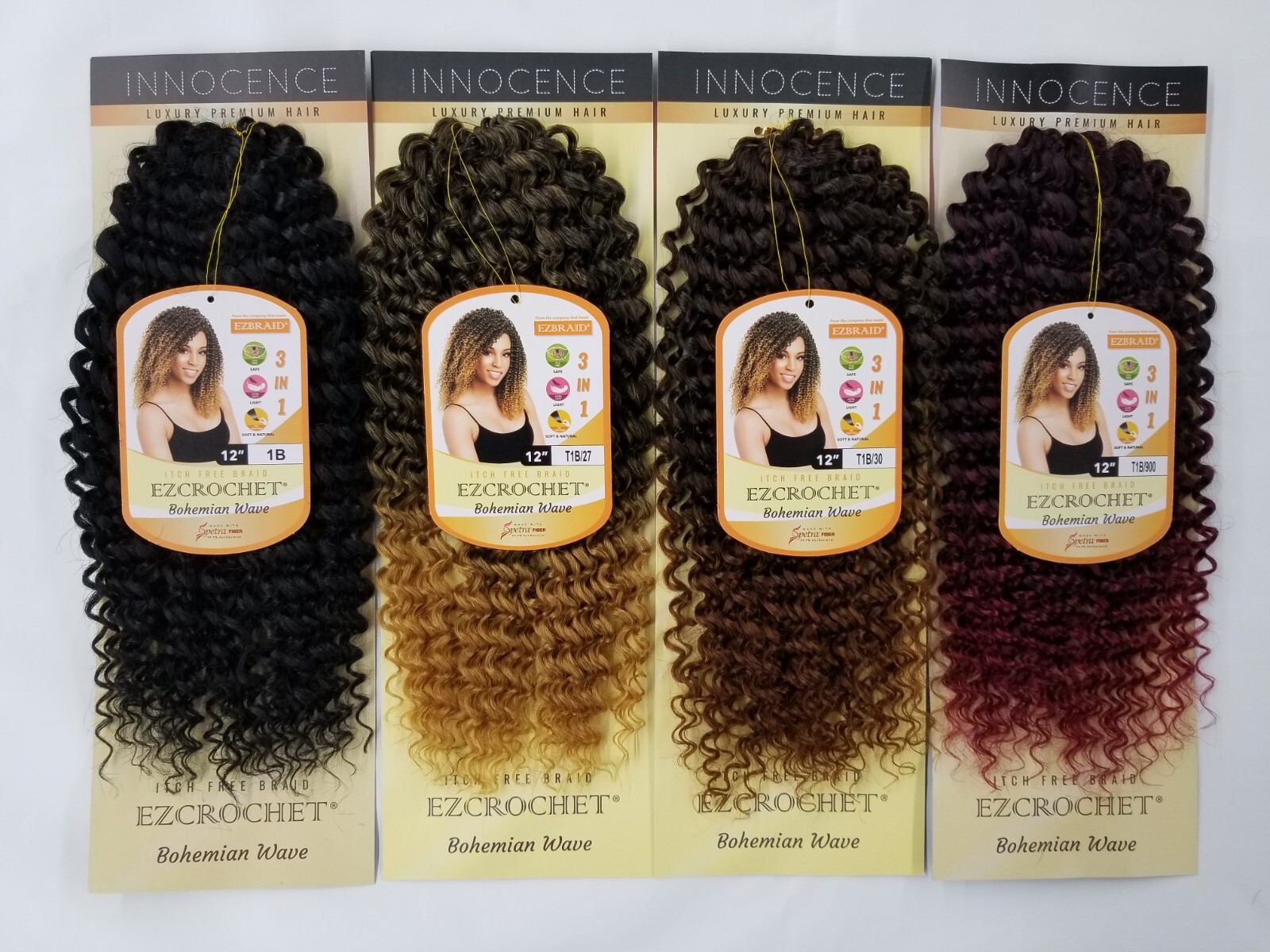 I&I Hair Innocence EZCROCHET Bohemian Wave Braiding Hair Spectra 12″