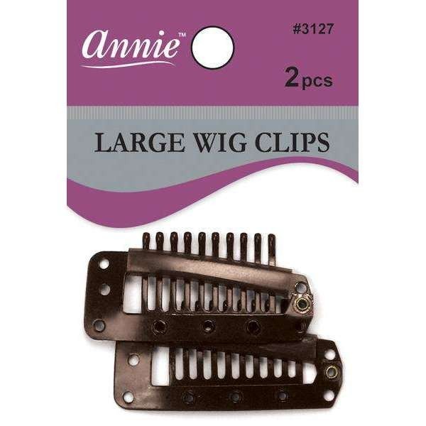 Annie Wig Clips L 2ct.Brown #3127(12pk-dz)