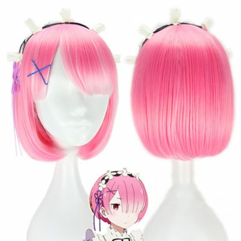 Re: ZERO – Starting Life in Another World Rem Ram Wig Cosplay Performance