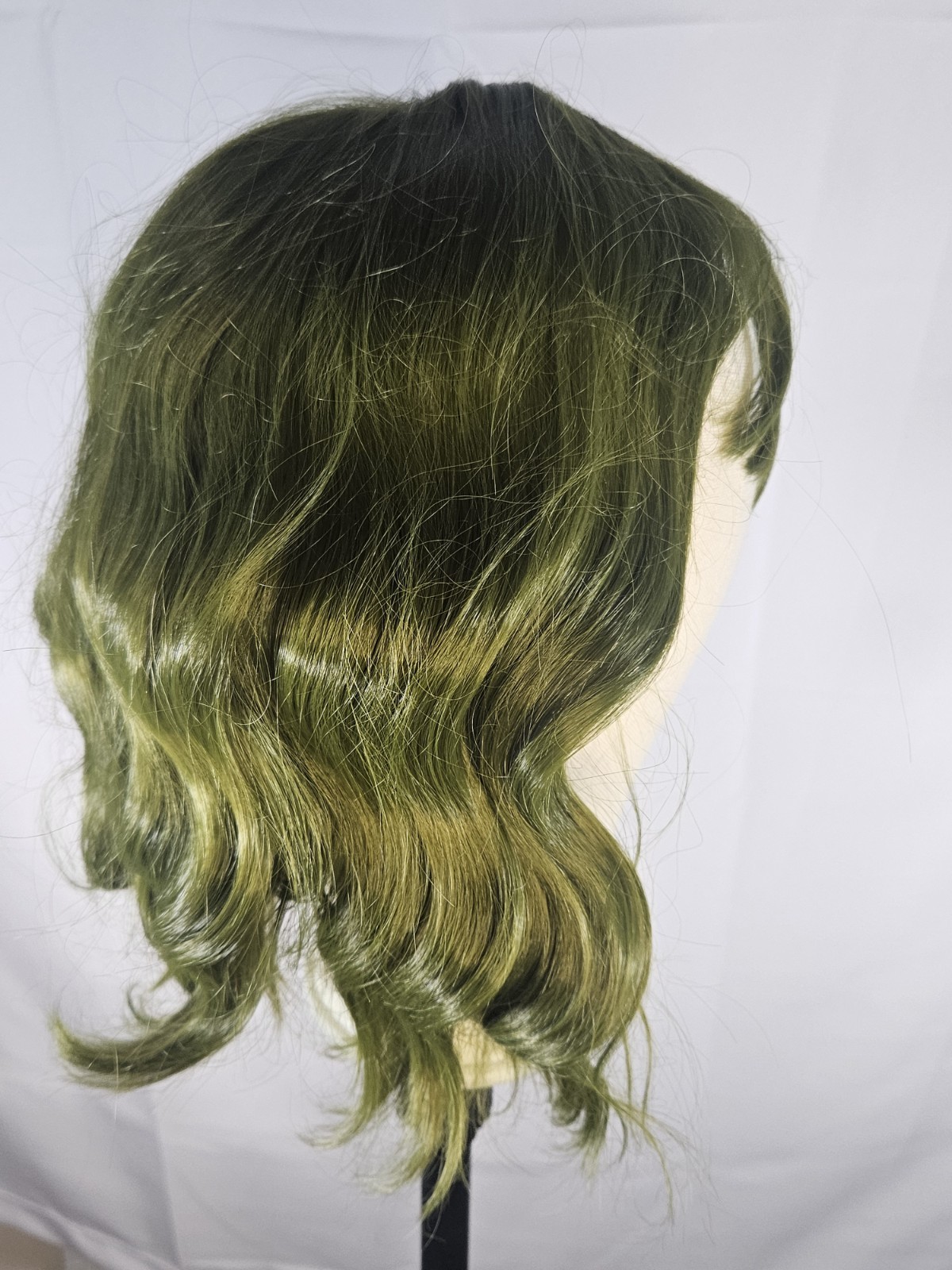 Kids Olive Green Wig with Bangs 14 Inch Halloween Cosplay Wigs for Kids Girls…