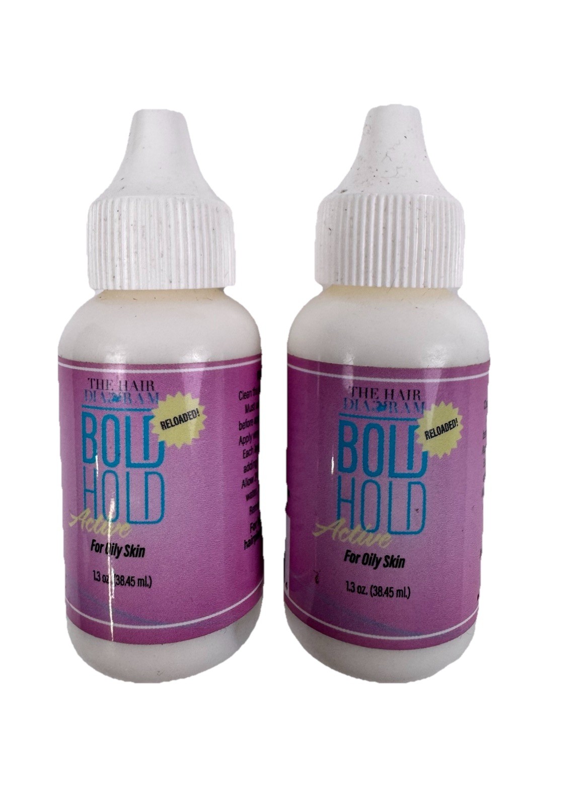 2 Pk The Hair Diagram Bold Hold Active Reloaded Lace Wig Glue, Strong Hold 1.3oz