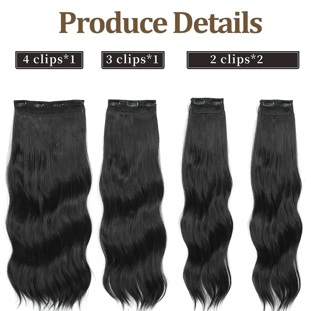 Bio Body Wave Clip-In Hair Extensions – 22” | 4PCS | 220g