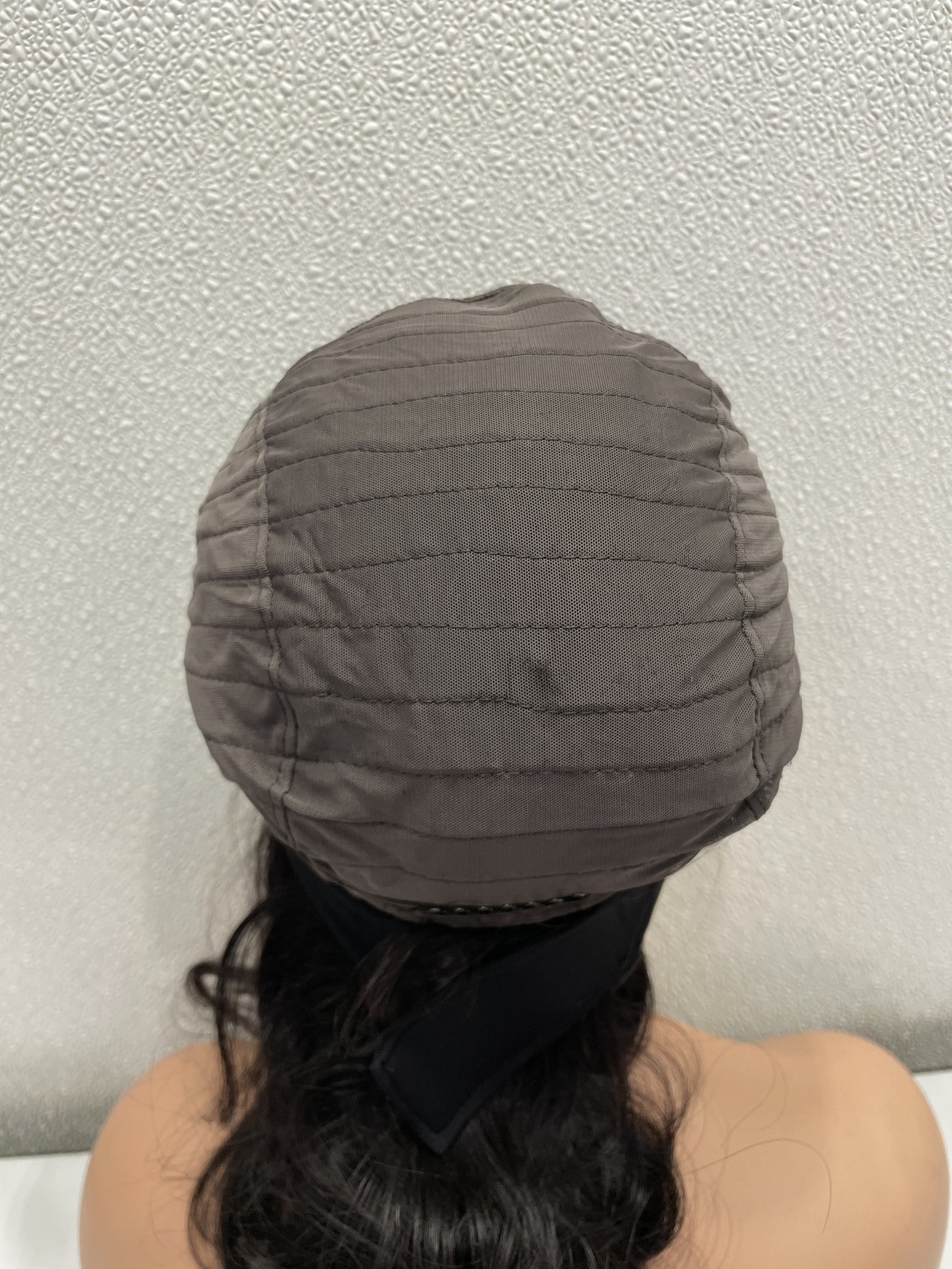 Natural Black Body Wave Human Hair Blend Glueless Headband Wig, 14″