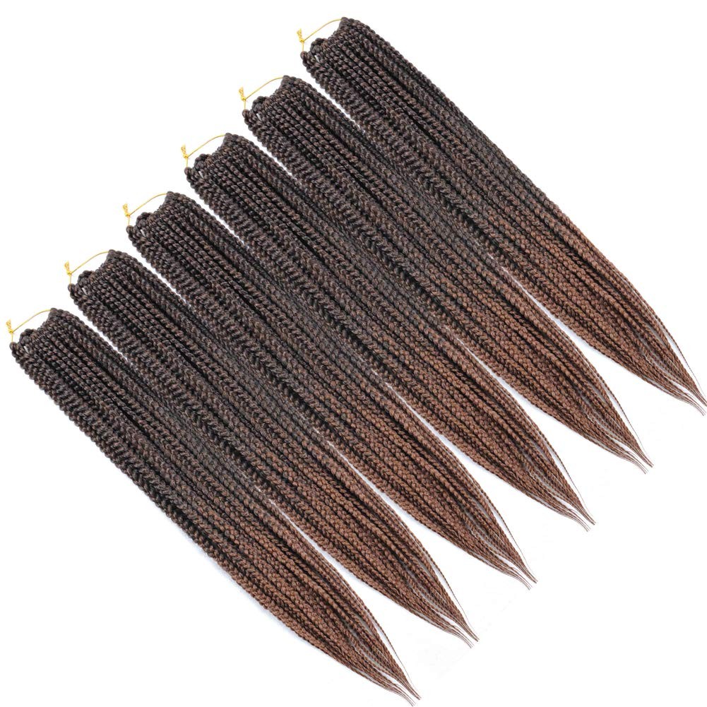Mayloss 6 Packs/Lot 14/18/24/30 Inch 1Cm 20 Strands/Pack Thin 3X Braid Crochet