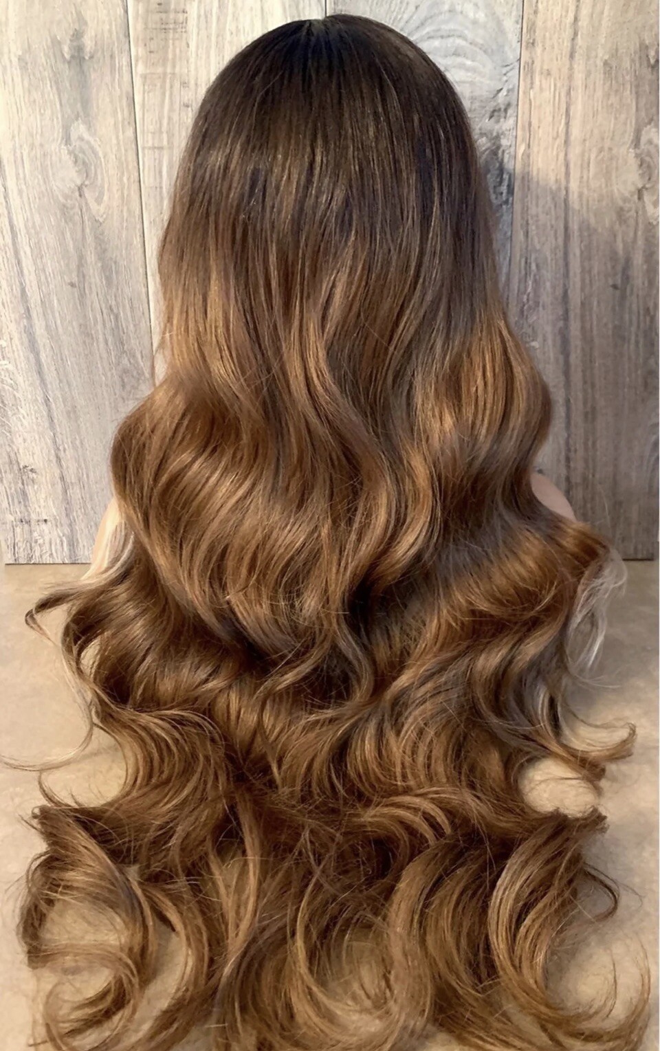 Brown Blonde Highlights Bodywave Lace Front Wig Heat Ok