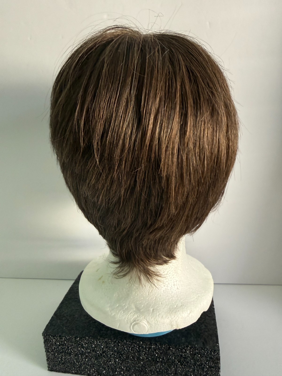Tony of Beverly Wig Modacrylic Fiber Dark Brown Short Pixie Clean!