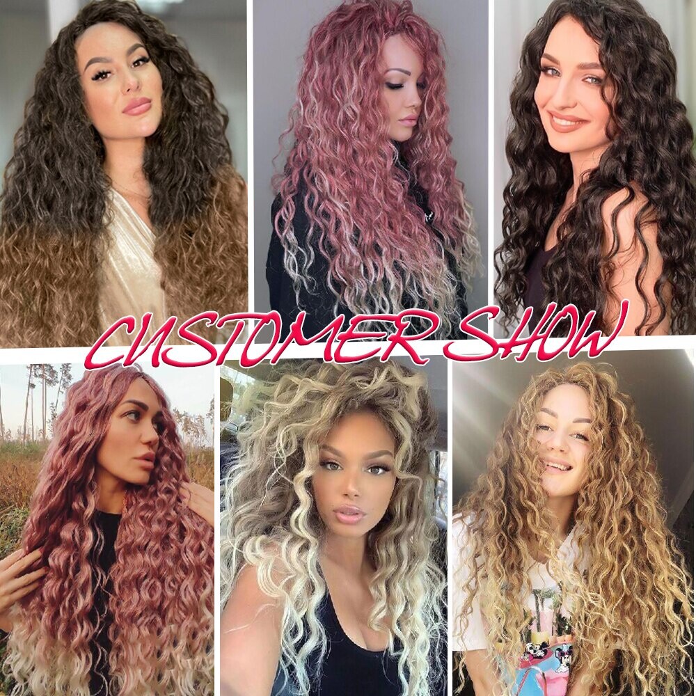 24″ Wave Crochet Braiding Hair Curls Hair Synthetic Braiding Hair Extensions