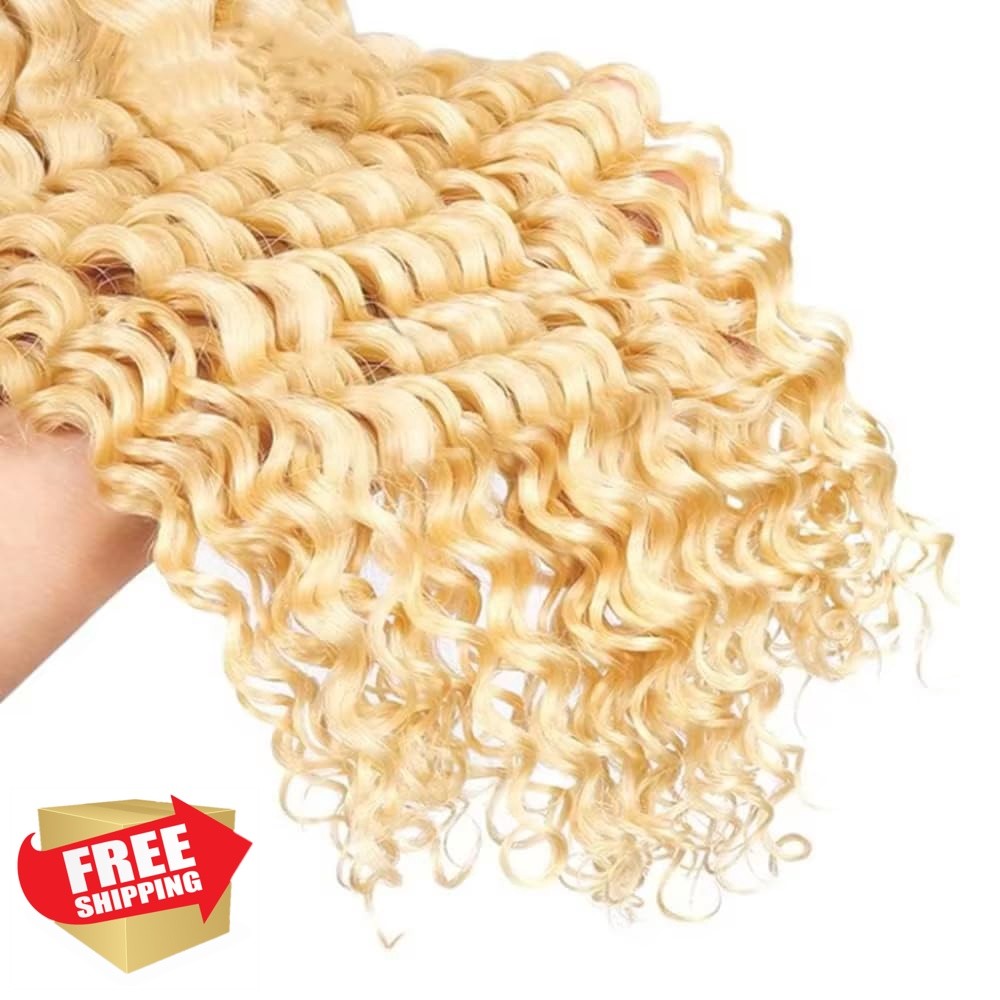 SeeGovie 613 Blonde Human Braiding Hair 24 Inch Bulk