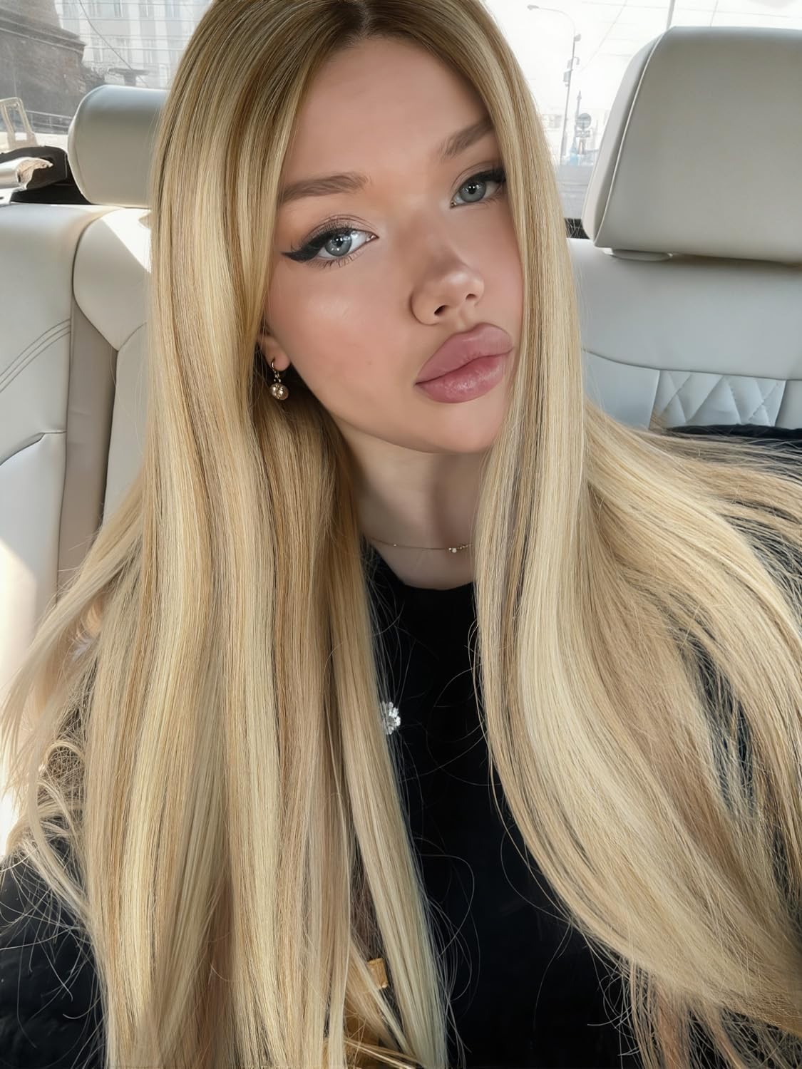 26″ Mix Blonde Straight Wig for Women Daily Festival 161E147134